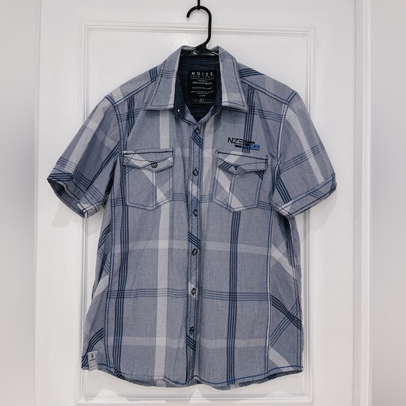 ๐ดSOLD๐ด Clearance ๐ฏ NOIZE * Men Plaid Shirt - Picture 1 of 6